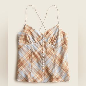 NWT J. Crew Button Camisole Top